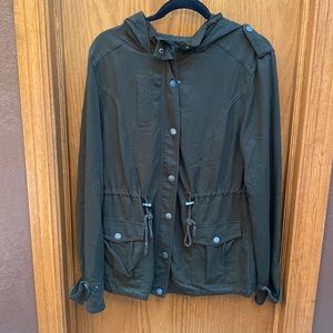 Army green soft utility jacket